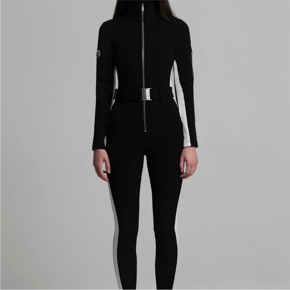 Cordova black and white ski jumpsuit set